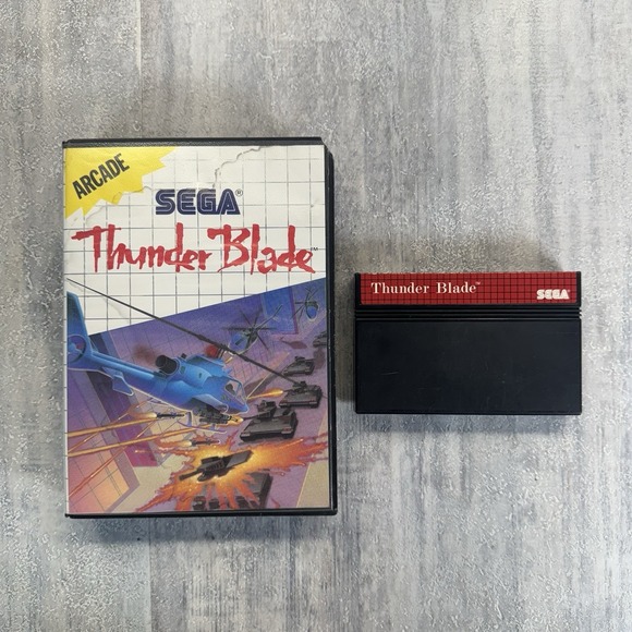 Other - Thunder Blade (Sega Master System SMS, 1988) CIB Tested